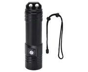 Ultra Powerful 2600LM LED Torch - Rechargeable 7 Modes USB-C Battery Operated Flashlights with Red Blue Side Light, Clip, Indicator