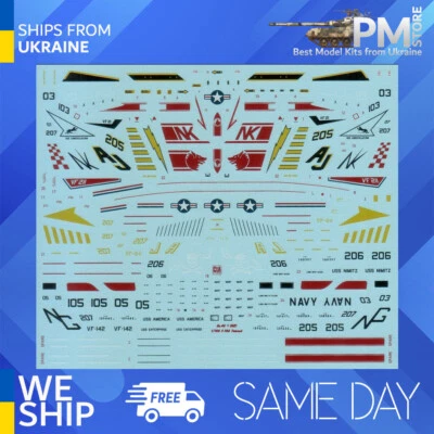 CtA Models 046 1/144 Colorful Tomcats Early F-14A VF-1, VF-142, VF-211, VF-21