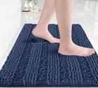 Yimobra Navy Blue Bathroom Rug Mat, Non Slip Quick Dry Bath Mats, Extra Thick