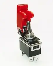 Safety Toggle Switch DPST 20 Amp" Red"