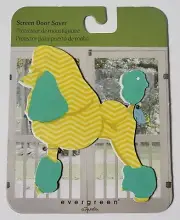 Evergreen Garden Poodle Dog Quirky Pattern Magnetic Screen Door Saver Magnet