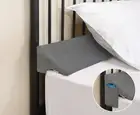 Queen Bed Wedge Pillow for Headboard Gap Filler(0-3.5"),High-Density Foam,Pre...
