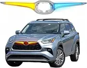 Vehicle Led Turn Signal Fog Lights Front Grille Led Lights Fit For 2020 2021 2022 2023 2024 Toyota Highlander Grill Light Lights (20/24-Highlander-DRL)