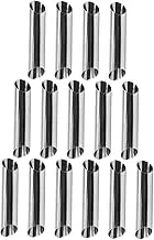 NAMOARLY 15Pcs Stainless Steel Croissant Baking Tools Non Stick Pastry Molds for Baking Cakes and Desserts Reusable and Easy to Clean for Home Bakers