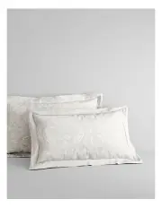 [Sheridan] Lamar Pillowcase Pair in White