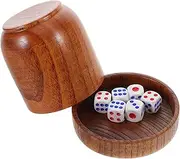 UPKOCH Solid Wood Dice Cup Shaker Jebsite Dice Cup for Bar Ktv Entertainment Venues Wooden Craft for Games