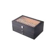 Pens Fountain Display Case Holder Pu Leather Storage Collector Desktop Organizer Box