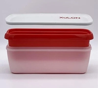 XuLON Ice Cream Container & Scoop - Stackable Freezer Storage - Meal Prep & Food