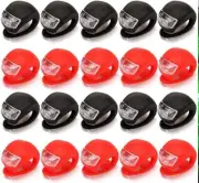 20 Pcs Silicone Bicycle Bike Cycle Safety LED Head Front & Rear Tail Light Sets