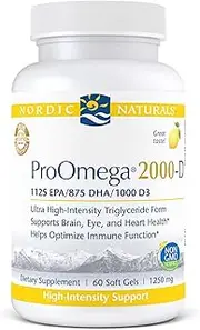 Nordic Naturals Proomega 2000-D - Fish Oil, 1125 Mg Epa, 875 Mg Dha, 1000 Iu Vitamin D3, 60 Count