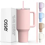 osse 40oz Tumbler with Handle and Straw Lid | Double Wall Vacuum Reusable Sta...
