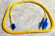 1-QTY - 3M/9.84' Single-Mode Fiber Optic Patch Cable LC-SC Duplex #83