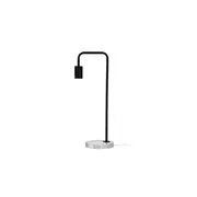 Black Scandi Lamp With Marble Base