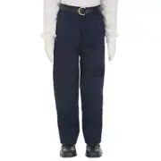 School Uniform Navy Blue Unisex Flat Front Pant 18R French Toast New