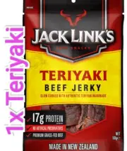 Jack Link's Teriyaki Beef Jerky 1 Pack 50 Gram Made In New Zealand