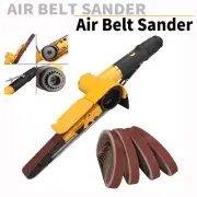 3/8''x13'' Pro Air Belt Sander Finger File Tools + 12Pcs Sanding Buffing Belts