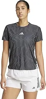 [adidas] KVL47 Women's Short Sleeve T-Shirt, Ultimate Running, Engineered T-Shirt, Climacool +