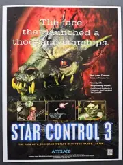 Star Control 3 PC Game Big Box Promo Ad Art Print Poster - Glossy - Vintage
