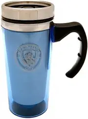Manchester City F.C. Official Manchester City Fc Aluminium Travel Mug