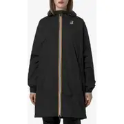 K-Way Le Vrai 4.0 Eiffel East Water Repellent Raincoat in Black Pure at Nordstrom, Size Large