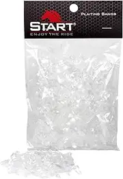 Start Silicone Mane Rubbers Horse - Braiding Bobbles Horse Hairstyle Rubbers - Braiding with Tear-Resistant Mane Rubbers Pack of 500 Hair Bobbles Elastic Small Hair Bobbles (Transparent)
