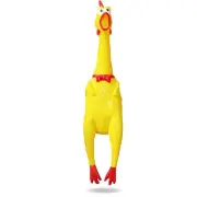 Screaming Shrilling Squeeze Chicken Toy Rubber Squawking Chicken 15 Inches / ...