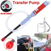 Battery Powered Electric Fuel Transfer Siphon Pump Gas Oil Water Liquid Red