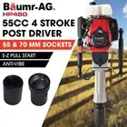 PRESALE BAUMR-AG HP480 55cc 4-Stroke Petrol Post Driver Fence Star Picket stake