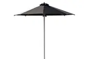 Coolaroo Ceduna 3m Round Inground Market Outdoor Umbrella Black