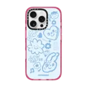 iPhone 16 Pro Impact Case MagSafe Compatible SLOWCOASTER Blue Smile