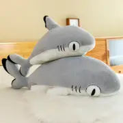 Super Soft Cute Grey Shark Plush Toy 110cm 130cm Long