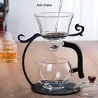 Lazy Kungfu Glass Tea Set Tea Maker Drip Pot for Tea Coffee Tea Fans Gifts