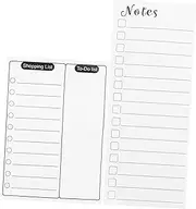 VILLFUL 2Pcs Magnetic Whiteboard Planner Dry Erase Refrigerator Whiteboard with Calendar and Grocery List Easy to Use Reusable and No Residue for Organizing Home and Meal Planning