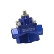 Aeroflow Billet 2-Port Fuel Pressure Regulator With -8 ORB Ports Blue AF49-3001