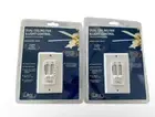 Litex Dual Ceiling Fan & Light Control with Dimmer Model WM-7 White New (2 PACK)