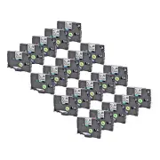 20PK Black on Clear Label Tape 0.47" For Brother P-Touch D600 TZ-131 TZe-131