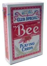 Bee No.92 Standard Index Poker Playing Cards - 1 Sealed Red Deck