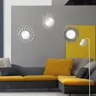 Wall Hanging Mirror Accent Circle Mirrors Bedroom Bathroom Vanity Entrance