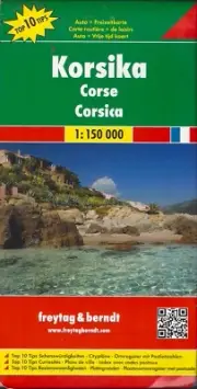 Map of Corsica, by Freytag & Berndt