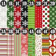 Christmas Pattern Vinyl, Christmas HTV, Adhesive Vinyl Sheets, Snowflake Vinyl