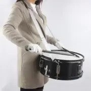 US 14"x 5.5" Snare Drum Professional Marching Percussion Band w/Drum Stick+Strap