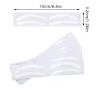 10Pairs Disposable Eyebrow Stencil Sticker Brow Airbrush Auxiliary Sticker