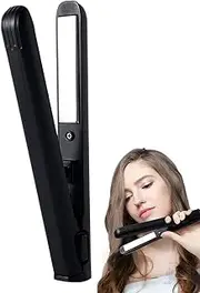 Hair Straightener,Flat Curler for Hair | Portable Hair Straightener and Curler 2 in 1 for Friends Family Girls Boys