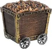 Kisangel Box Mineral Car Plastic Treasure Chest Pirate Chest Cute Car Decor Treasure Chest Pirate Chest for Cars for Pull along Light Brown