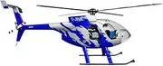 Roban RC Helicopter 470 Size MD500E RTF Version 4 Blades GJIVE Blue Hughes GPS Model
