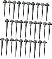 Metal Horse Equipment 50pcs Horseshoe Nails Replaceable Hoof Nails for Horseshoe Farrier Accessories