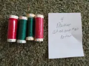 4 Spools METTLER STICKGAM #30 COTTON Machine EMBROIDERY THREAD