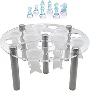 Chess Pieces Holder - Duraable Compartment Box, Portable Storage Container | Long Lasting Zippered Organizer Case, Lightweight Travel Carrier, Secure Protection Pouch, Board Game Equipment for Players