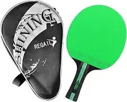 Ping Pong Paddle Table Tennis Racket with Carry Bag for Beginners Boys Girls Green