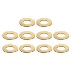 10Pcs Brass Flat Washer, M14x28x1.5mm Brass Washer Assortment for Screws Bolts